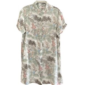 RACHEL ZOE Linen Shirt Dress